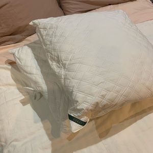 Two Ralph Lauren European pillow inserts.